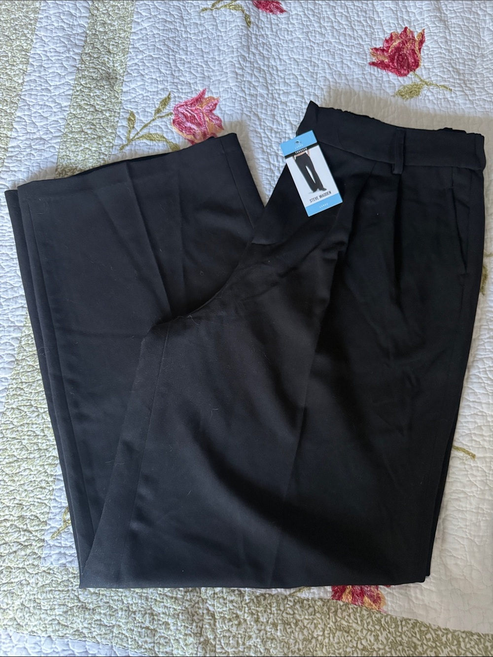 Steve Madden Women’s Black Tailored Trousers - Classic Straight Fit